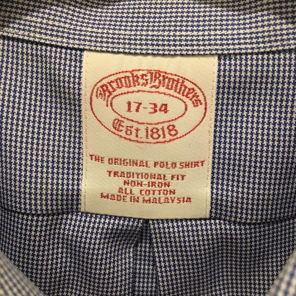 Men's Brooks Brothers Dress Shirt Size 17 - Picture 3 of 6